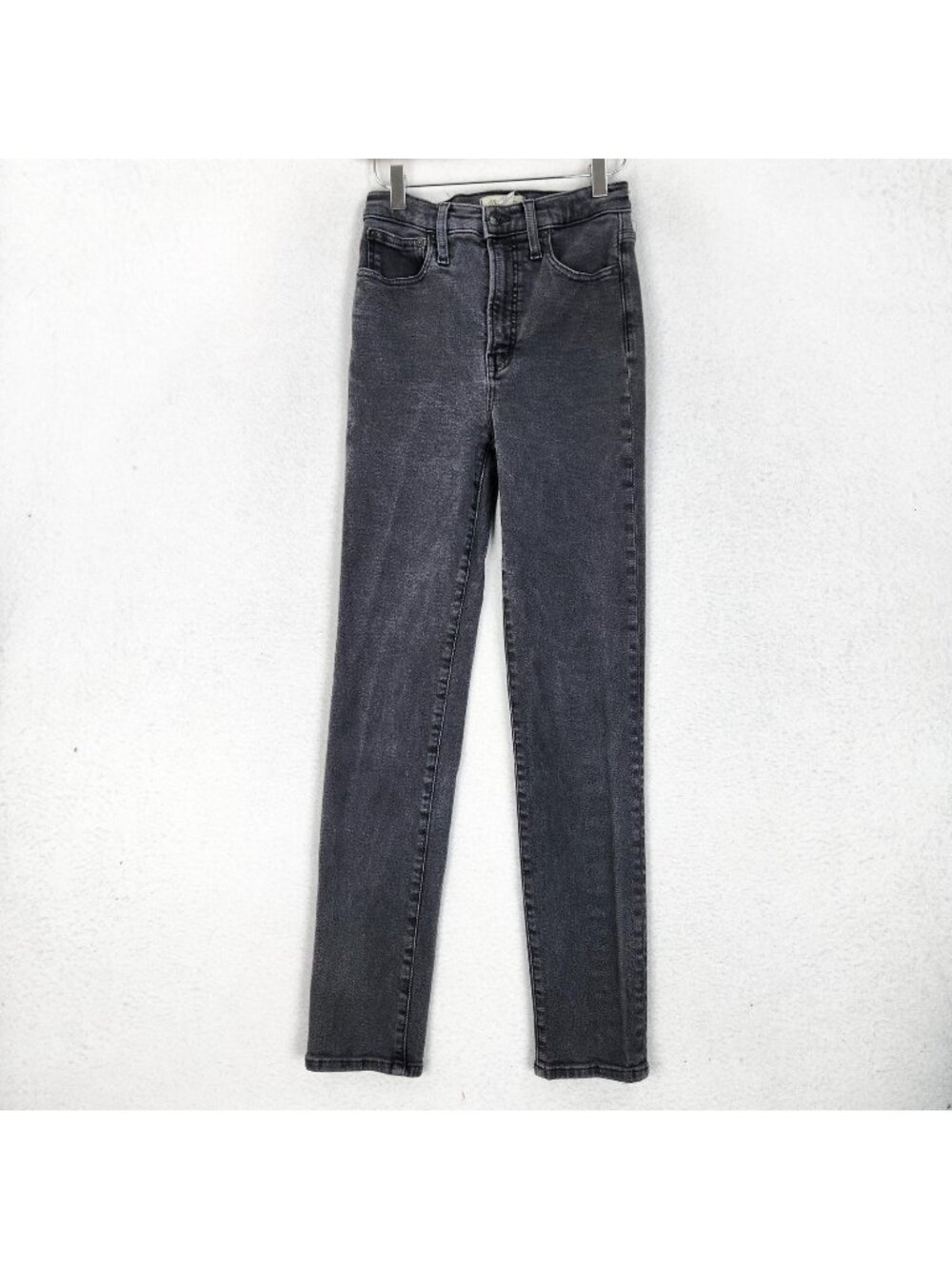 Madewell Jeans Womens 25 Tall Washed Black Perfect Vintage High Rise Slim Denim